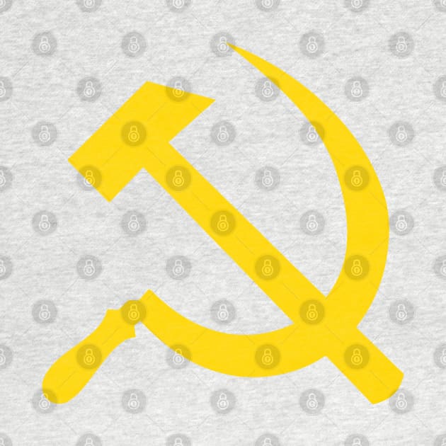 Hammer and Sickle Yellow by RevolutionToday